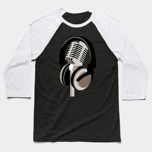 Headphones and mic Baseball T-Shirt